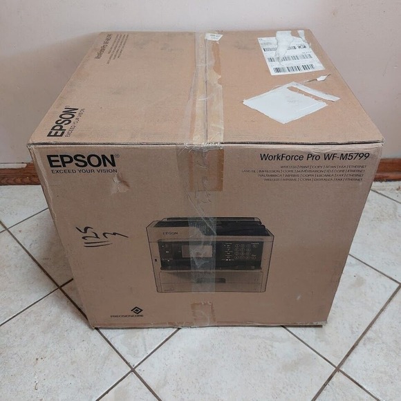 Epson Workforce Pro WF-M5799 Workgroup Monochrome All-In-One Printer Open Box - Picture 1 of 3
